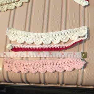 🏵3 Handmade crocheted bracelets